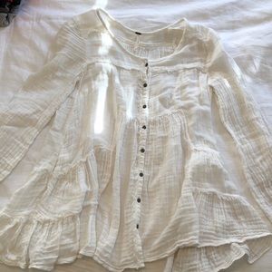 Free People White Blouse